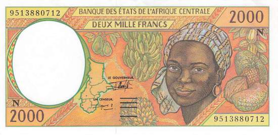 2000 Francs 1995 p.503Nc